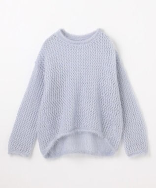 ANY レーシーネットニット ライトブルー