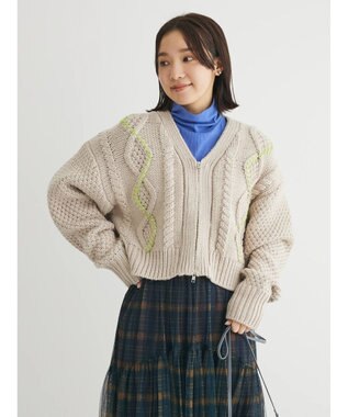 Green Parks ＫＢＦ　ハンドステッチケーブルＺＩＰアウター Light Gray