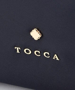 TOCCA SIDE RIBBON NYLONTOTE バッグ ネイビー系