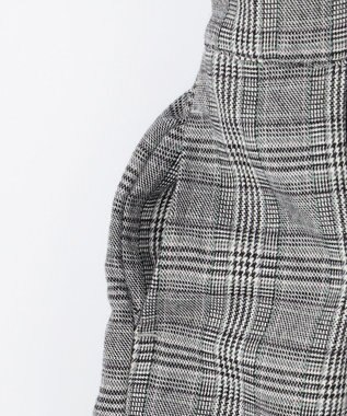 ANY KIDS ドッキングチェックワンピース モノトーン系