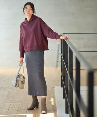 ANY 裏毛フーディ ワイン