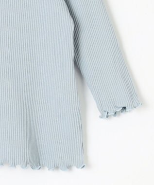 組曲 KIDS 【80-100㎝】リブリボン トップス サックスブルー系