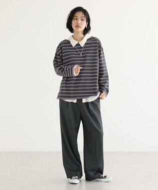 Green Parks ボーダーチュニック Gray