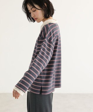 Green Parks ボーダーチュニック Gray