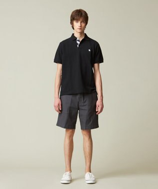 J.PRESS MEN 【大人気 / 10色展開】バックブル カノコレジメン ポロシャツ ブラック系