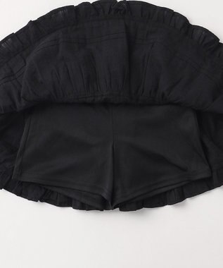 ANY KIDS 【洗濯機可能】カラミドビー ティアードスカパン ブラック