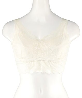 San-ai Resort（三愛水着楽園） 毎日らくちん 楽しくバストケアもちもちナイトブラ【ナイト＆ディブラ】フロントホック無し 【northerly】 ホワイト