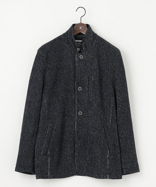 JOSEPH ABBOUD 【キングサイズ・洗える】ツィーディーフリース ブルゾン ネイビー系