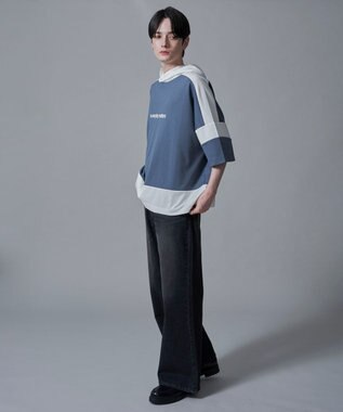 WEGO ドルマンポンチフードT（SS） サックス