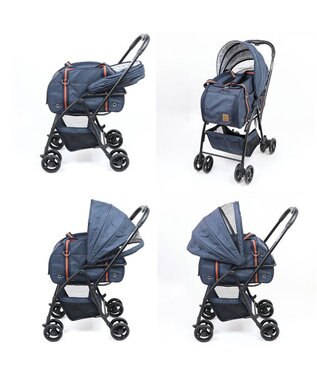 PET PARADISE smooca ３ＷＡＹ ハンドフル ペットカート 《ネイビー》 ネイビー