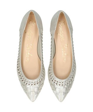 Bridget Birkin 【Bridget Birkin】編み込みフラットシューズ シルバー