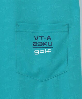 23区GOLF 【WOMEN】【吸水速乾】フラッグロゴジャガード ワンピース 腰回りカバー 1枚で決まる ターコイズブルー系