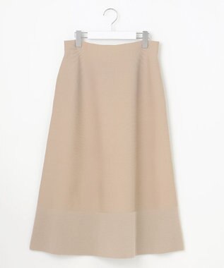 自由区 モールブロッキングニット スカート モカ