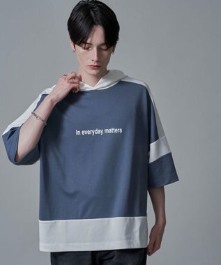 WEGO ドルマンポンチフードT（SS） サックス