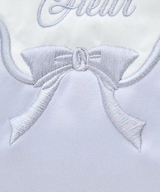 Maison de FLEUR コットンキャンディ刺繍トートバッグ Grayish Blue