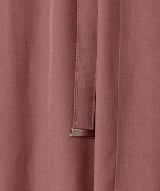 Tiaclasse 【洗える】サイドリボンドロストワンピース テラコッタ