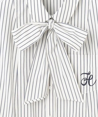 Feroux 【2WAY】リボンタイシャツ ワンピース ホワイト系1