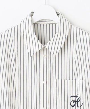 Feroux 【2WAY】リボンタイシャツ ワンピース ホワイト系1