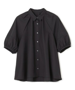 UNFILO L ランタンスリーブ ブラウス ブラック