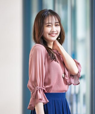 Tiaclasse 【洗える】キャンディースリーブニットトップス ピンク