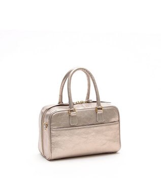 A.D.M.J. 【牛革】イタリアンレザークラックメタル2WAYボストンM プラチナ