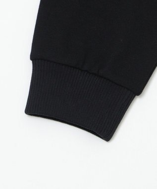 WEGO 【ユニセックス着用ITEM/MLサイズ展開】モチーフロゴポロスウェット ブラック