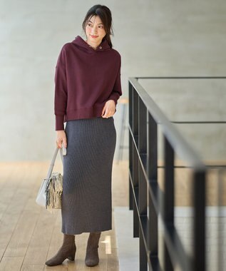 ANY 裏毛フーディ ワイン