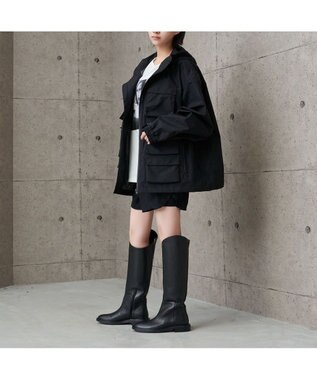 MODE ET JACOMO <carino>レザーロングブーツ ブラック