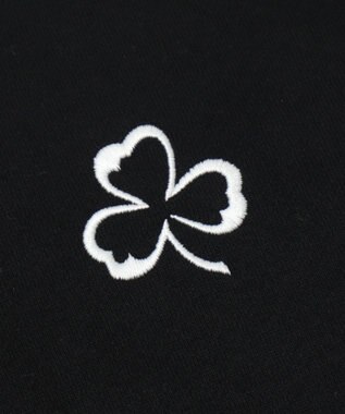 WEGO 【ユニセックス着用ITEM/MLサイズ展開】モチーフロゴポロスウェット ブラック