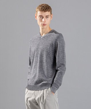 JOSEPH HOMME ライトアムンゼン　Vネック ライトグレー系