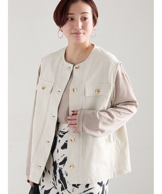 Te chichi ノーカラーワークベスト