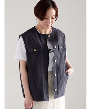 Te chichi ノーカラーワークベスト