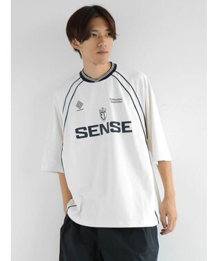 CRAFT STANDARD BOUTIQUE 接触冷感/UVカット/イージーケア/ストレッチ/ゲームシャツ-B Off White