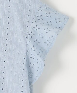 組曲 エンブロイダリーレースフレンチスリーブ ブラウス 【WEB限定】サックスブルー系9