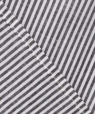 ANY 【洗濯機可能】ダブルポケット クロップドシャツ ストライプ