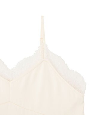 earth music&ecology 【予約】ランジェリーライクレースキャミ アイボリー