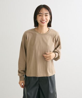 Green Parks ＳＥＴ２点　チュールベスト＋ロンＴＥＥ Gray Beige