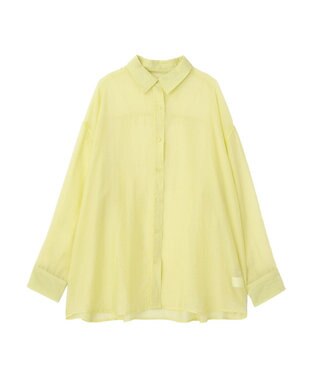 earth music&ecology シアーシャツ Yellow