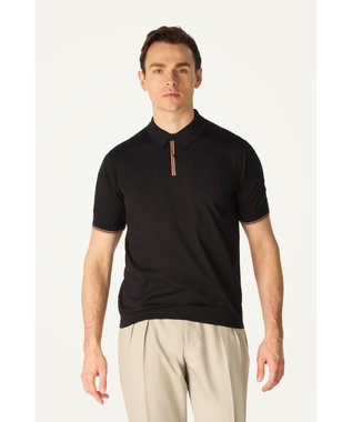 DAKS John Smedley for DAKS ハウスストライプポロシャツ