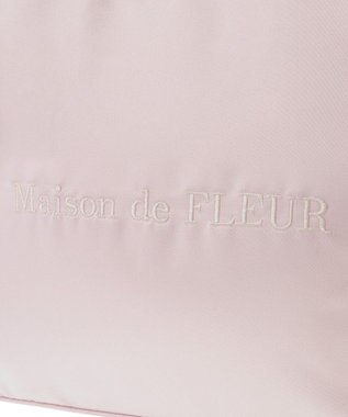 Maison de FLEUR リボンギャザーハンドル2Wayトートバッグ Pink