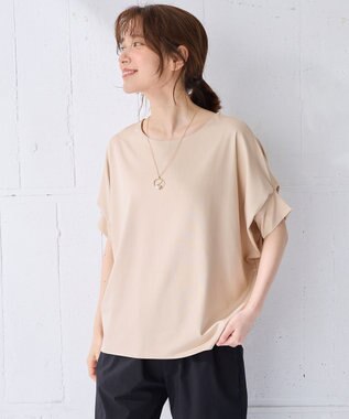 ANY L ゆるシルエットドルマンプルオーバー サンドベージュ