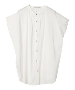 Green Parks ・ＥＬＥＮＣＡＲＥ　ＤＵＥバンドカラーノースリチュニック Off White