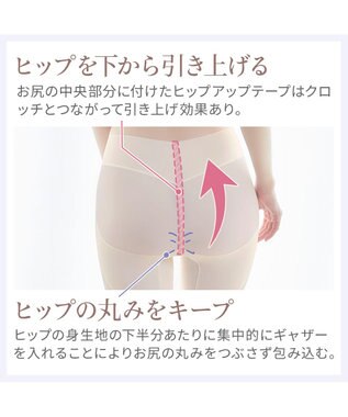 BRADELIS New York 【BRADELIS NewYork peace】　細く見えるガードル23 ミルクベージュ