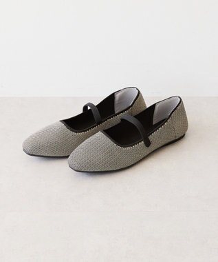 AMERICAN HOLIC ニットメリージェーンパンプス Beige