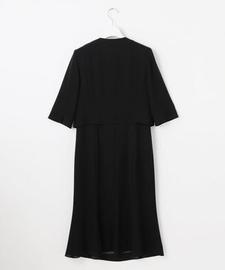 自由区 FORMAL 【人気NO.1 / 洗える】ボレロ風ワンピース ブラック系