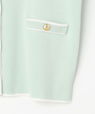 ANY SIS S 【花粉対策】ラインポイント カーディガン ミント