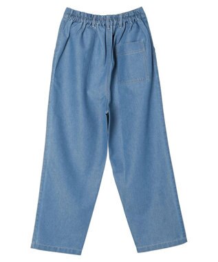 Green Parks インド綿 デニムストレートパンツ Light Indigo