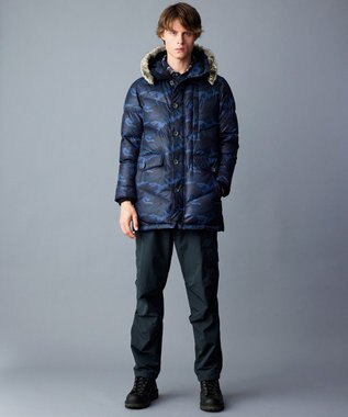 JOSEPH ABBOUD MOUNTAIN 【ECOファー/撥水/9ポケット】カモフラージュ ダウン コート ネイビー系6