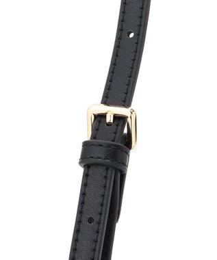 23区 【先行予約】ペーパーライクコンビ ショルダーバッグ (S) ブラック×ベージュ