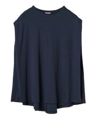 AMERICAN HOLIC 接触冷感フレンチスリーブカットチュニック Dark Navy